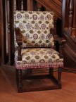 Elizabethan Arm Chair Rose & Pansy 