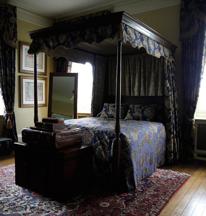 Another four poster bed with Renaissance Textiles material